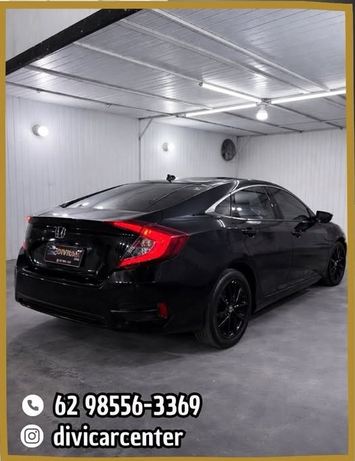 Honda Civic preto na oficina Divicar Center