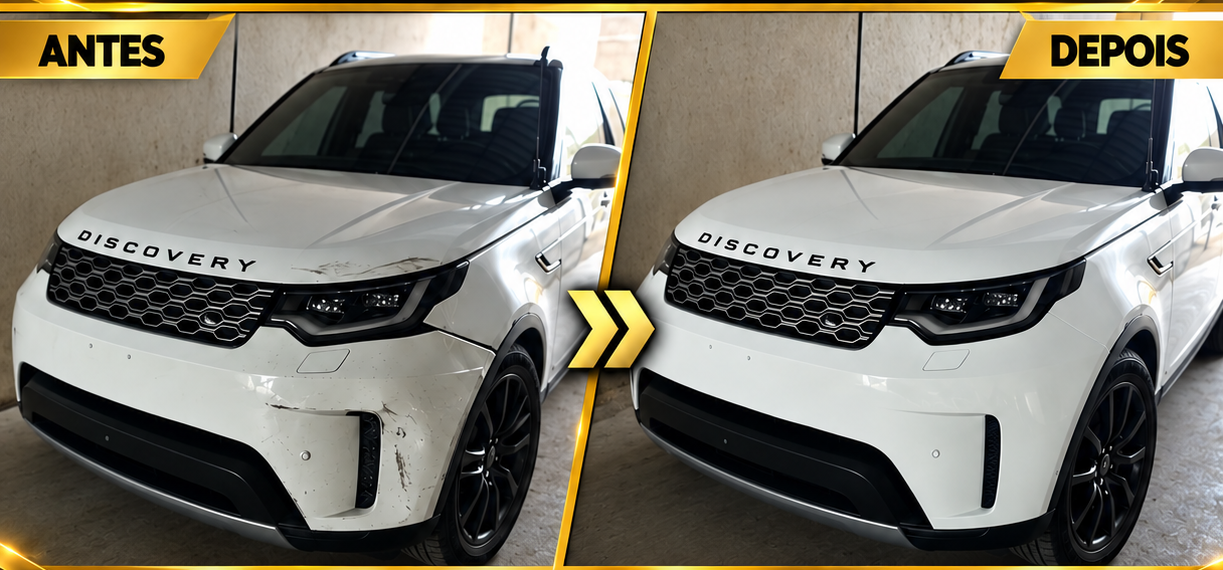 Antes e depois de Land Rover Discovery